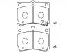 Brake Pad Set:F1CZ-2001B