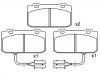 Brake Pad Set:0060 750 760